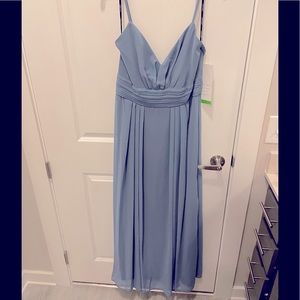 NWT. Slate Blue Bill Levkoff Formal Dress